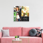 Aangepast monogram Afstuderen 2014 Foto Collage Canvas Afdruk (Insitu (Woonkamer))