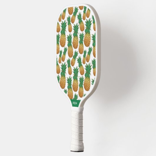 Aangepast monogram anananappelpatroon pickleball paddle (Links)