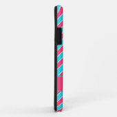 Aangepast monogram Aqua & Roze Chevron Pattern Case-Mate iPhone Case (Achterkant/rechts)