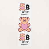 Aangepast monogram B is voor beer grappig schattig Yogamat (Voorkant)