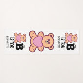 Aangepast monogram B is voor beer grappig schattig Yogamat (Voorkant (horizontaal))