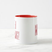 Aangepast monogram "Bah Humbug"! mok (Midden)