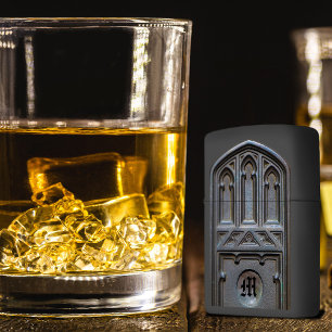 Aangepast monogram Bronze Tudor Gothic Arch