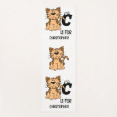 Aangepast monogram C is voor katten die schattig k Yogamat (Voorkant)