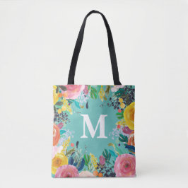Aangepast monogram canvas tas, geverfd draagtas