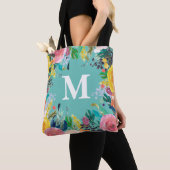 Aangepast monogram canvas tas, geverfd draagtas (Dichtbij)