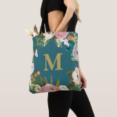 Aangepast monogram canvas tas, geverfd draagtas (Dichtbij)