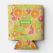 Aangepast monogram Citrus Blikjeskoeler (Achterkant)