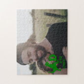 Aangepast monogram D is voor Dinosaur schattige T Legpuzzel (Verticaal)