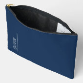 Aangepast monogram, donker marineblauw etui (Open)