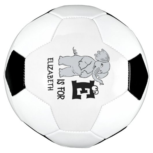 Aangepast monogram E is voor schattig kleurrijk ol Voetbal (Gedraaid)