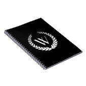 Aangepast Monogram Elegante Kantoor Notitieboek (Rechterzijde)