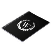 Aangepast Monogram Elegante Kantoor Notitieboek (Linkerzijde)