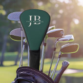 Aangepast Monogram en Naam Klassiek Groen Golfheadcover
