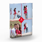 Aangepast monogram en vier fotoblok (Links)