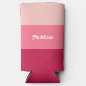 Aangepast monogram, felroze retro typografie (Voorkant)