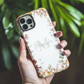 Aangepast Monogram Floral Case-Mate iPhone Case
