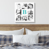 Aangepast monogram fotocollage Canvas (Insitu (Slaapkamer))