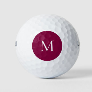 Aangepast monogram Fuchsia zwart Golfballen