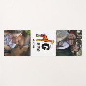 Aangepast monogram G is voor schattige giraffen in Yogamat (Voorkant (horizontaal))