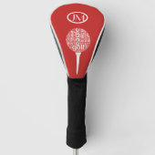 Aangepast monogram gepersonaliseerd golfheadcover (Voorkant)