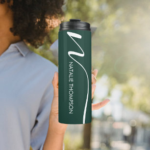 Aangepast monogram Gepersonaliseerd met naam Emera Thermosbeker