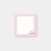 aangepast monogram gepersonaliseerd post-it® notes (Voorkant)