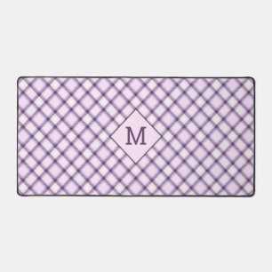Aangepast Monogram geruit / Tartan Patroon Bureaumat
