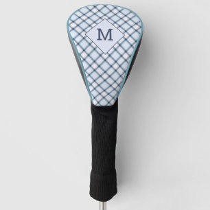 Aangepast Monogram geruit / Tartan Patroon Golfheadcover