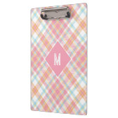 Aangepast Monogram geruit / Tartan Patroon Klembord (Links)