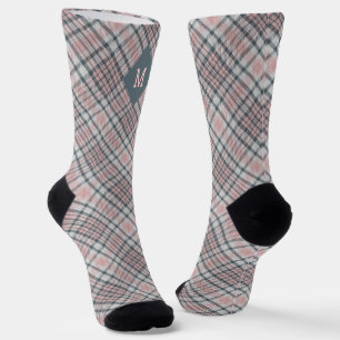 Aangepast Monogram geruit / Tartan Patroon Sokken