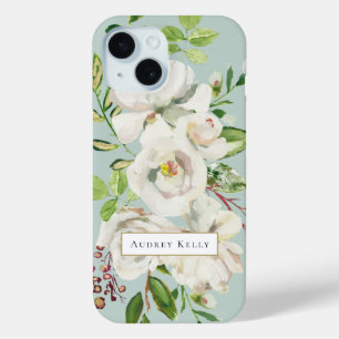 Aangepast monogram Gilded Blooms   Munt