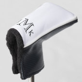 Aangepast monogram golfheadcover (3/4 voorkant)