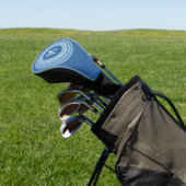 Aangepast monogram Grieks patroon Golfheadcover (Insitu)