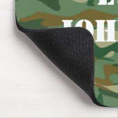 Aangepast monogram groen leger camouflage muispad muismat (Hoek)