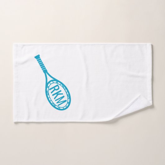 Aangepast monogram handdoek Tennis Racket (Handdoek)