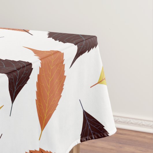 Aangepast monogram herfst Leafs Patroon Tafelkleed (Voorbeeld)