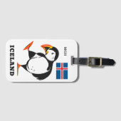 Aangepast monogram IJsland Bagagelabel (Voorkant (horizontaal))