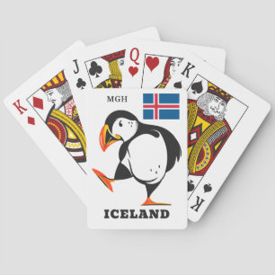 Aangepast monogram IJsland Pokerkaarten
