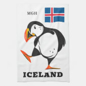 Aangepast monogram IJsland Theedoek (Verticaal)