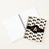 Aangepast monogram Kind vrachtwagen Notitieboek (Binnen)