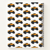 Aangepast monogram Kind vrachtwagen Notitieboek (Achterkant)