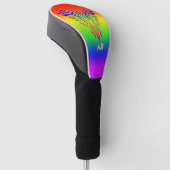 Aangepast monogram, LGBT Rainbow Pride Phoenix Ris Golfheadcover (Schuin)