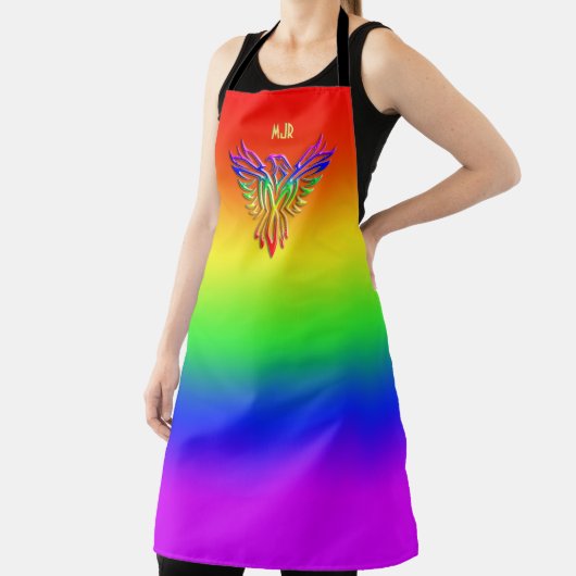 Aangepast monogram, LGBT Rainbow Pride Phoenix Ris Schort (Insitu)