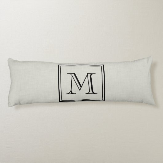 Aangepast monogram lichaamskussen (Achterkant)