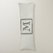 Aangepast monogram lichaamskussen (Voorkant Verticaal)