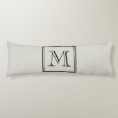Aangepast monogram lichaamskussen (Voorkant)