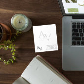 Aangepast Monogram Logo Professioneel Bedrijf Notitieblok