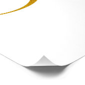 Aangepast monogram M Faux Gold Foil Monogrammen In Perfect Poster (Hoek)