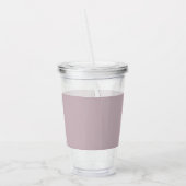 Aangepast monogram, mauve lavendel kleur acryl drinkbeker (Links)